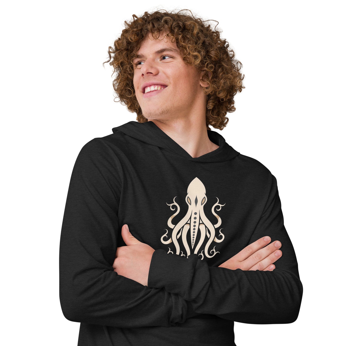 Hooded long-sleeve tee